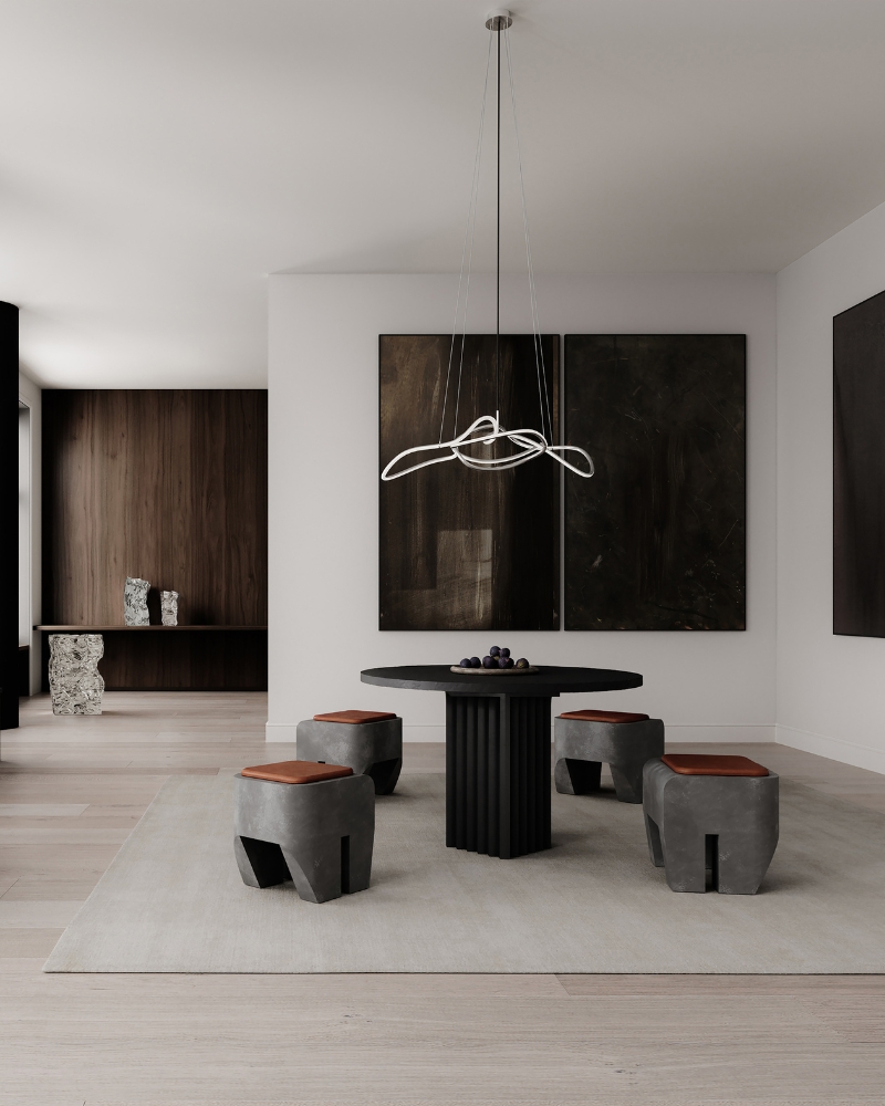 Arc Circular Dining Table