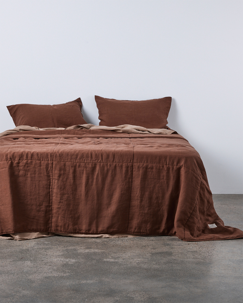 In Bed Linen Quilted Bed Cover