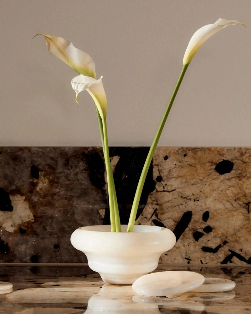 Flow Bowl White Onyx
