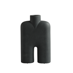 Cobra Vase Tall - Black, Medio