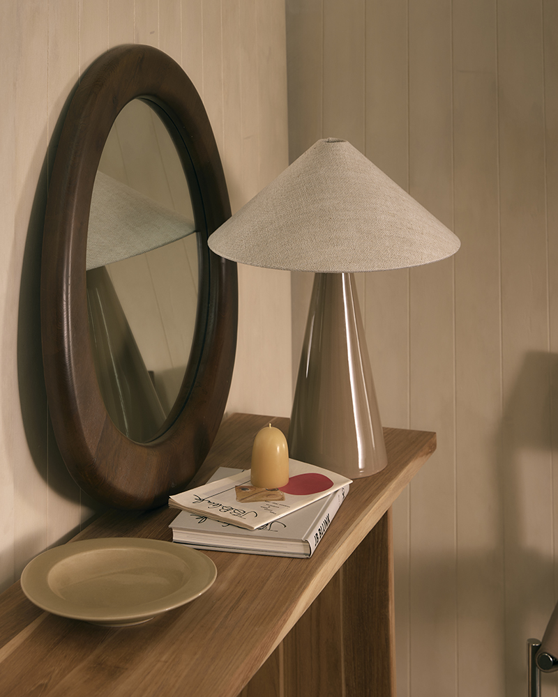Molly Wall Mirror Walnut