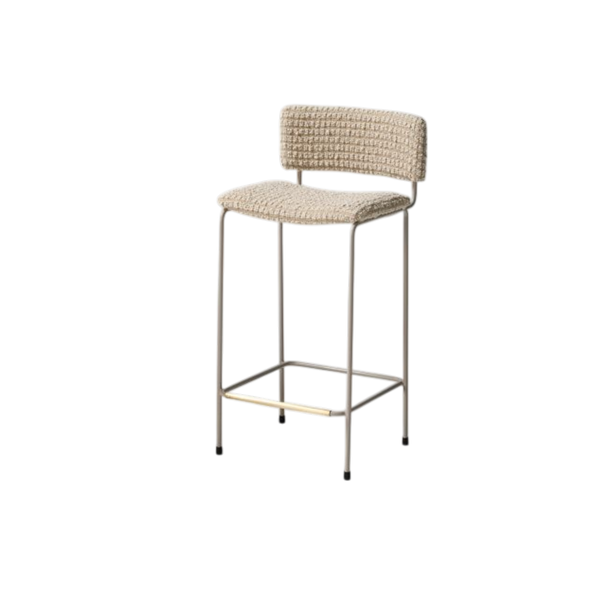 Dita Stool Upholstered Back 65H