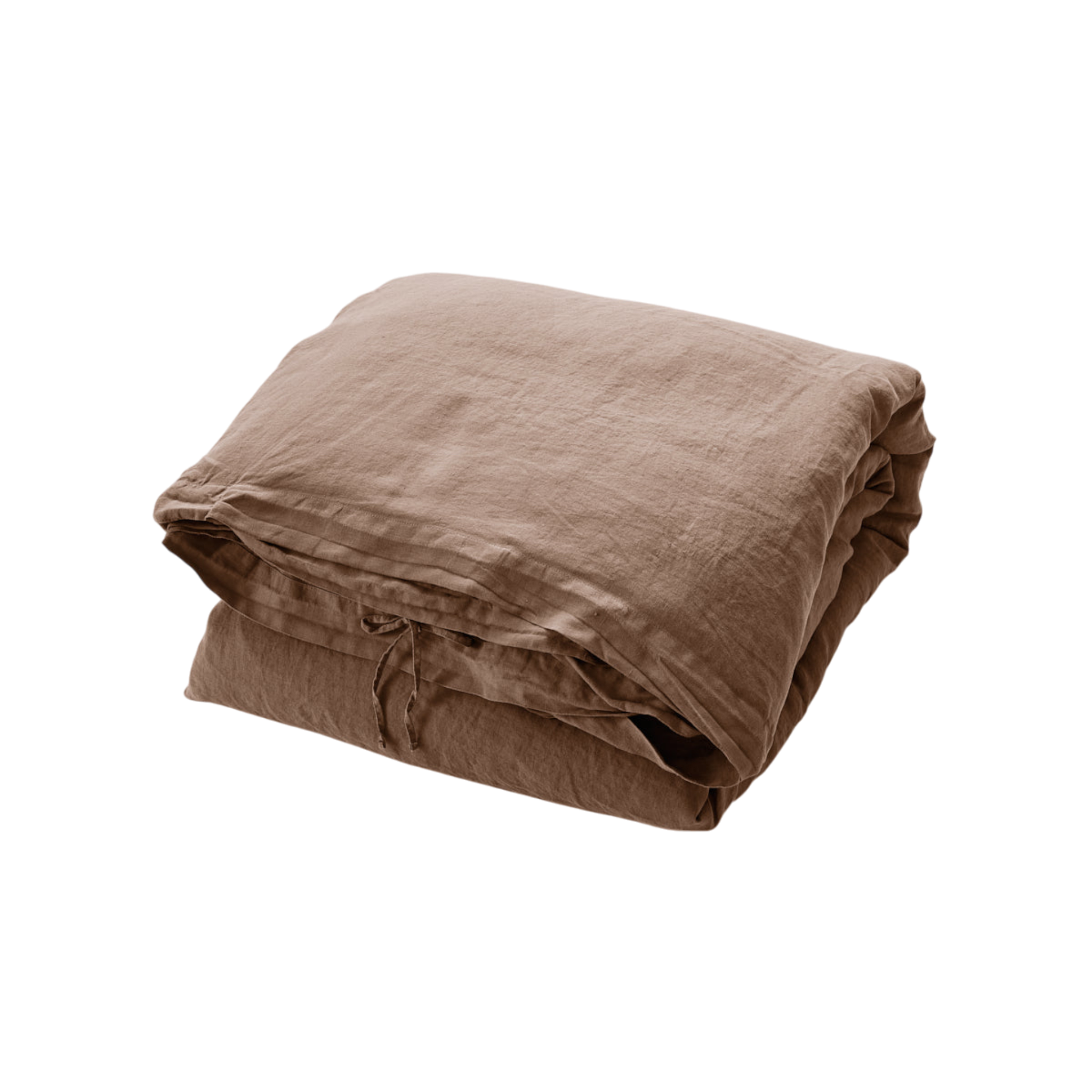 In Bed - Linen Duvet Cover Super King, Chestnut